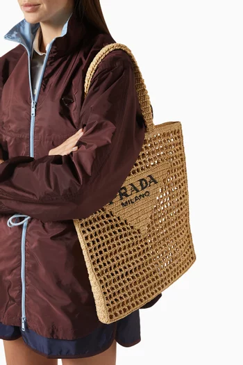 Logo Crochet Tote Bag