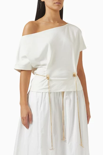 تي شيرت ويندي مزين بسلسلة