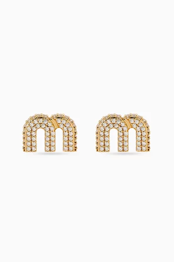 Miu Miu Crystal Earrings
