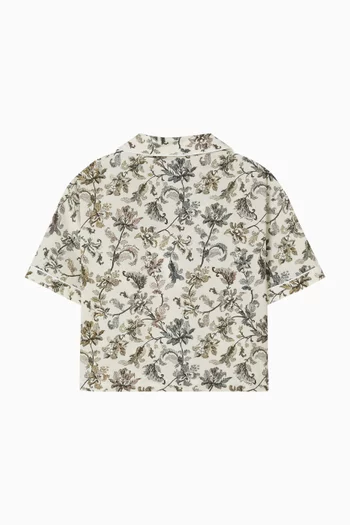 قميص قصير بنقشة بحرية