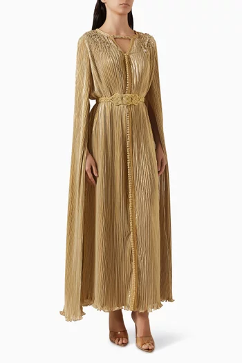 Moroccan Pleated Kaftan