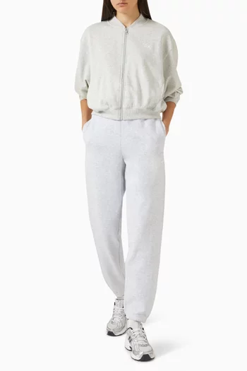 جاكيت بومبر مطرز بشعار الماركة فرنش تيري