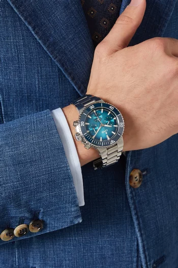 ساعة أكويس كرونوغراف، بعلبة 43.5 مم