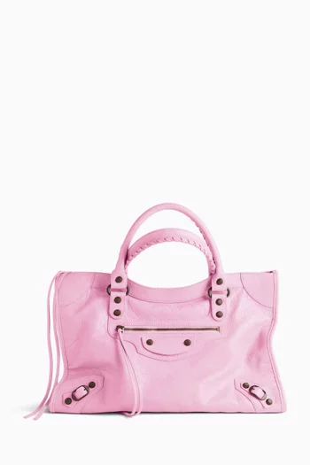 حقيبة لو سيتي متوسطة جلد ماعز أرينا