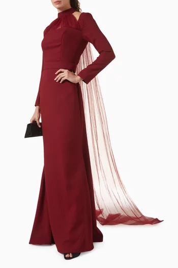 فستان بأكتاف مكشوفة