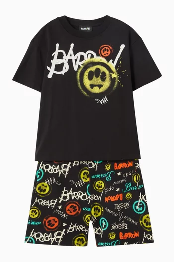 Graphic-print T-shirt in Cotton