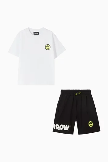 Sad Smiley T‑shirt & Shorts Set