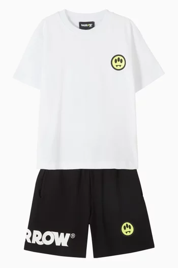 Sad Smiley T‑shirt & Shorts Set
