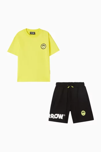 Sad Smiley T‑shirt & Shorts Set