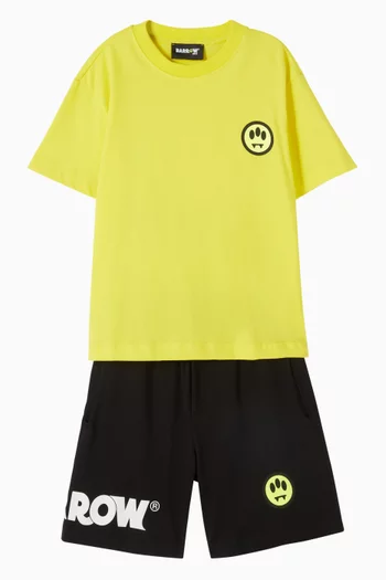 Sad Smiley T‑shirt & Shorts Set