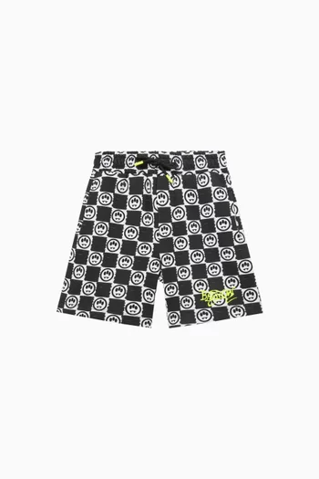 Graffiti Sweatshorts in Cotton
