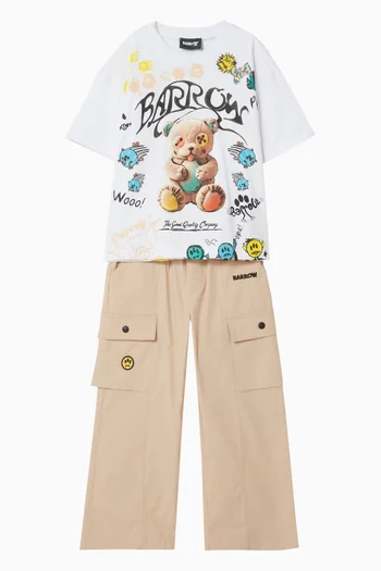 Graphic-print T-shirt in Cotton