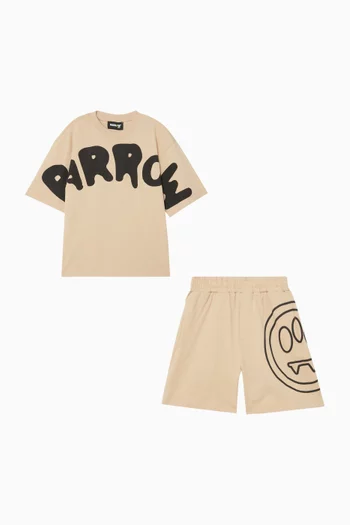 Bear Logo T‑shirt & Shorts Set