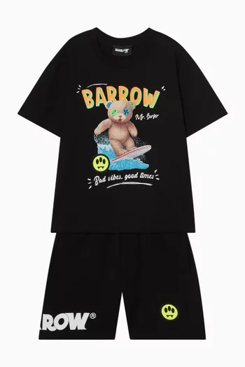 Graphic-print T-shirt in Cotton