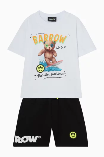 Graphic-print T-shirt in Cotton