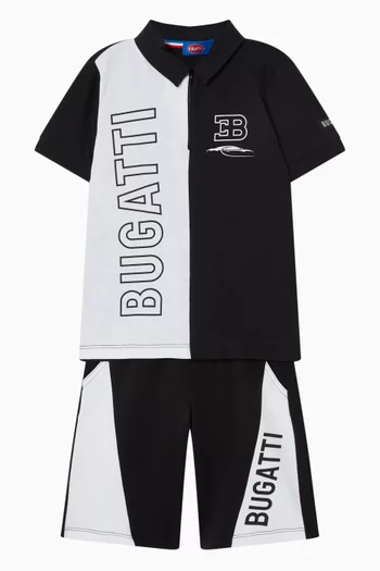 شورت رياضي بطبعة شعار الماركة 