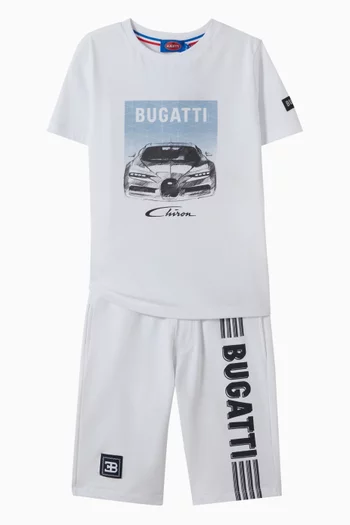 Car-print T-shirt in Cotton