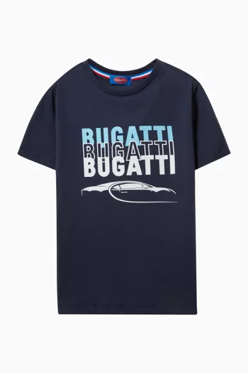 Car-print T-shirt in Cotton