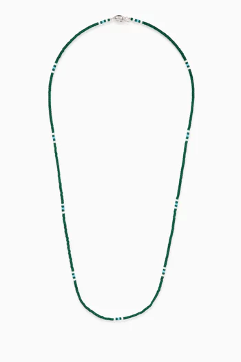 Avi Beaded Necklace in Sterling Silver