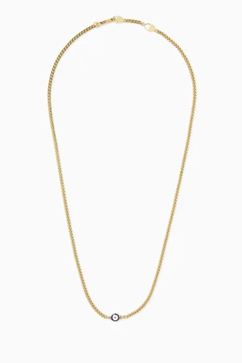Single Eye Necklace in Gold-Vermeil