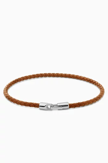 Cruz Rope Bracelet in Leather
