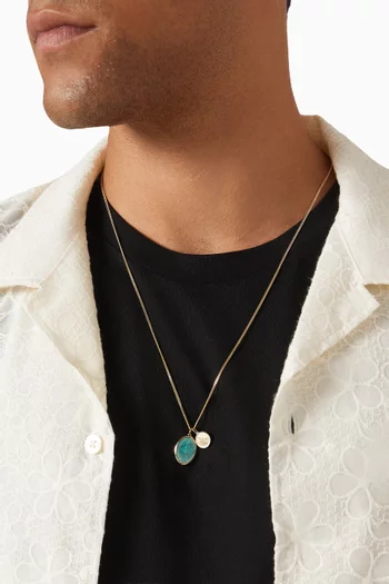 Mini Dove Pendant Necklace in Gold-vermeil