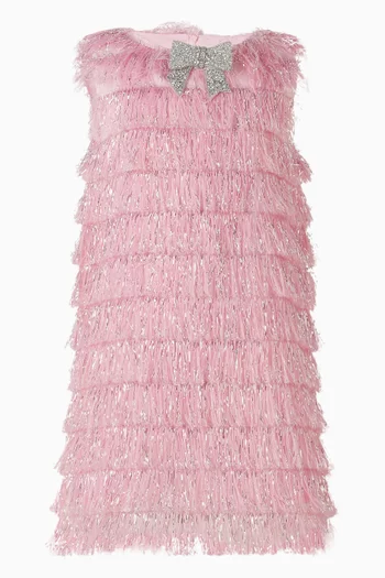 فستان للحفلات بعقدة وغليتر