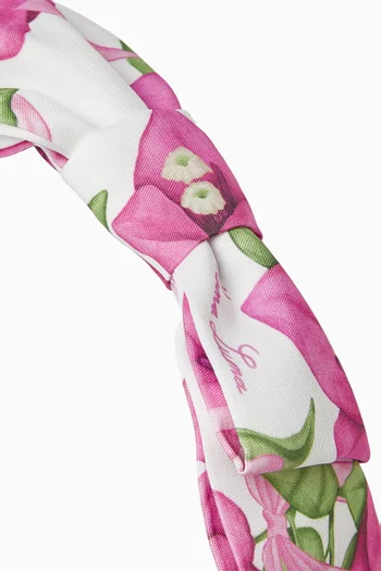 Floral Bow Headband