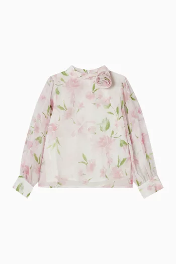 Floral-print Blouse