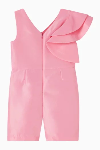 Asymmetric Shorts Romper