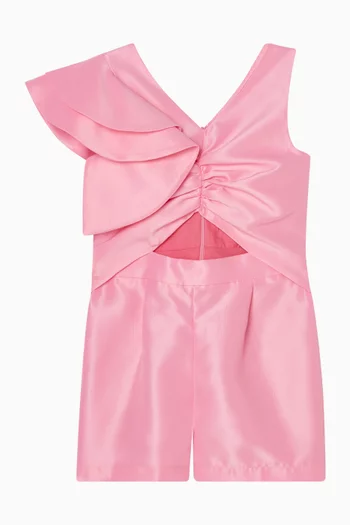 Asymmetric Shorts Romper