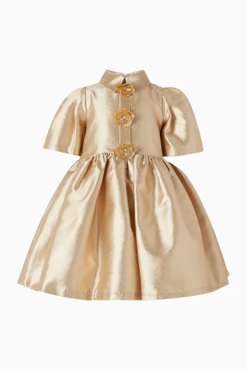 Gold Shirt Dress