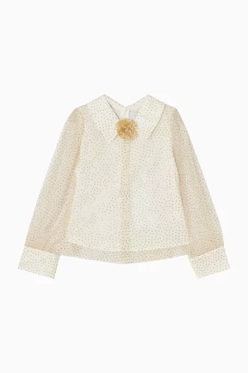 Polka Dot-print Blouse