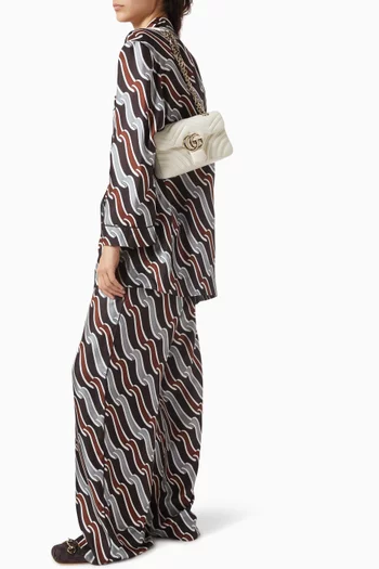 Small GG Marmont Shoulder Bag in Matelassé Leather