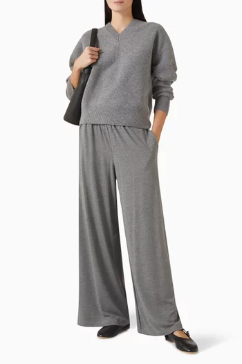 Wide-leg Pants in Jersey