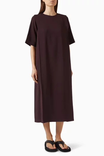 Layered Straight Dress in Viscose Blend