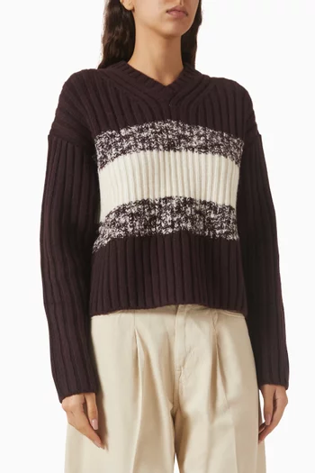 Textured Sweater in Merino-wool