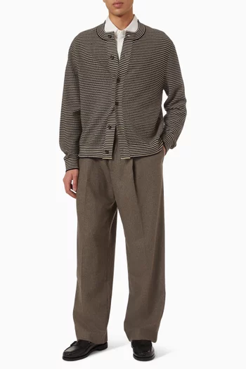 كارديغان مخطط صوف مارينو