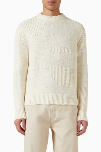 سترة بغرزة السلم صوف