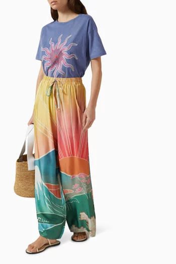 بنطال أوفيليا واسع الساقين