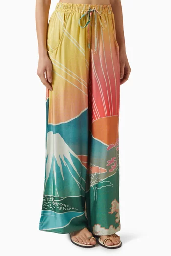 بنطال أوفيليا واسع الساقين