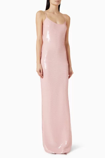 فستان إيزيس مطرز بالترتر