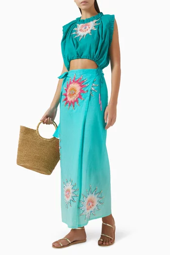 بلوزة سيليستيال قصيرة قطن