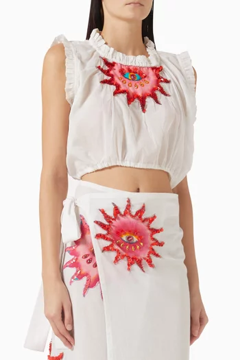 Celestial Crop Top in Cotton