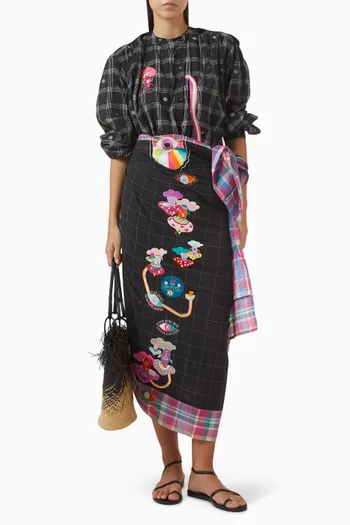 باريو مشروم مانيا بنمط تنورة قطن