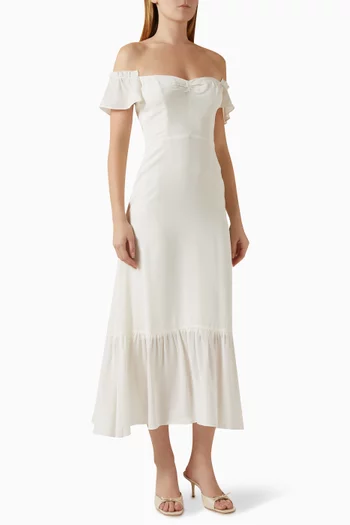 فستان باترفلاي فيسكوز وجورجيت