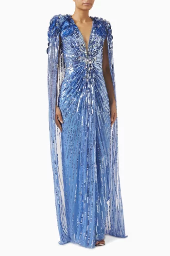 Goldfinger Sequin-embellished Gown
