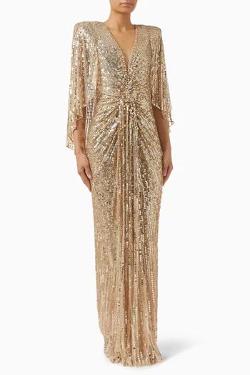 Carrie Sequin-embellished Gown