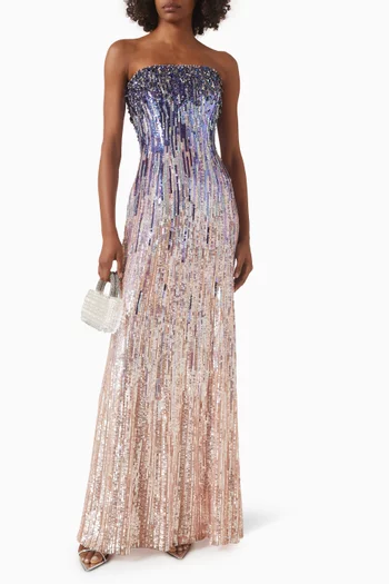 Honesty Sequin-embellished Gown