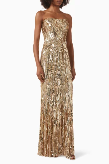Euphoria Sequin-embellished Gown